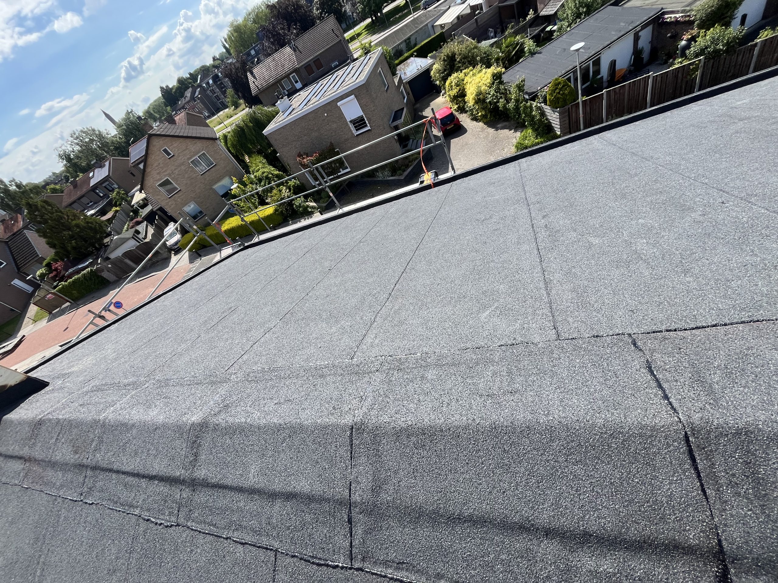 Afgewerkt plat dak