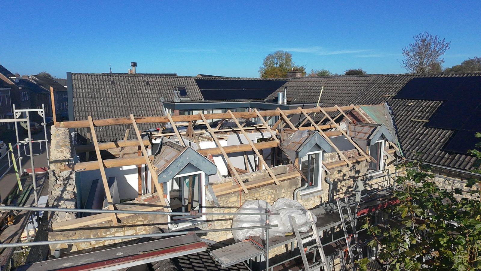Timmerwerk bij een woning